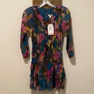 Colorful Ruffled Kids Dress